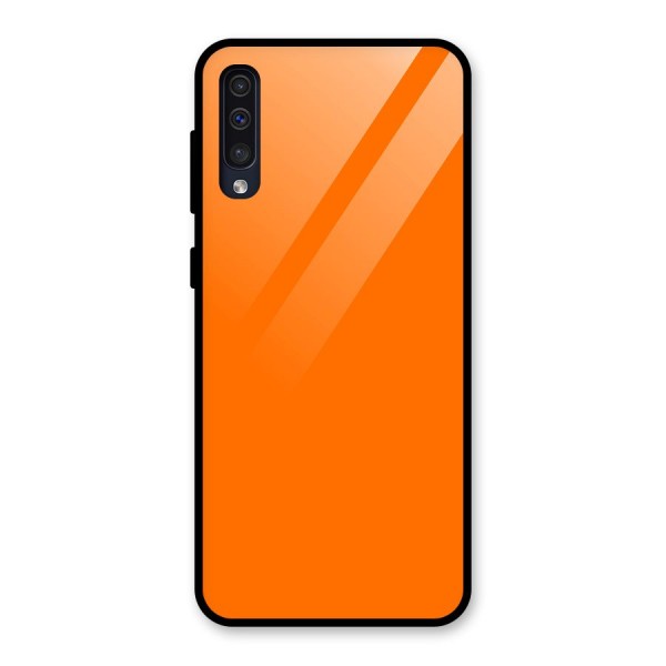 Mac Orange Glass Back Case for Galaxy A50s