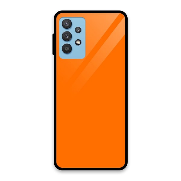 Mac Orange Glass Back Case for Galaxy M32 5G