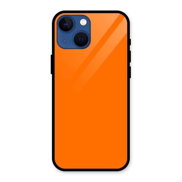 Mac Orange Glass Back Case for iPhone 13 Mini