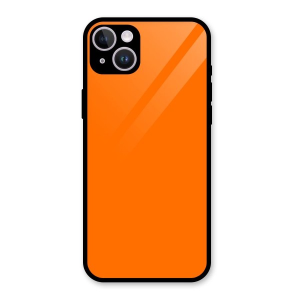 Mac Orange Glass Back Case for iPhone 14 Plus