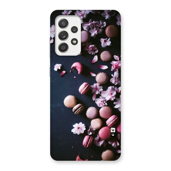 Macaroons And Cheery Blossoms Back Case for Galaxy A52