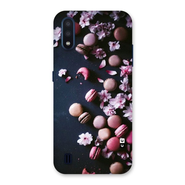 Macaroons And Cheery Blossoms Back Case for Galaxy M01