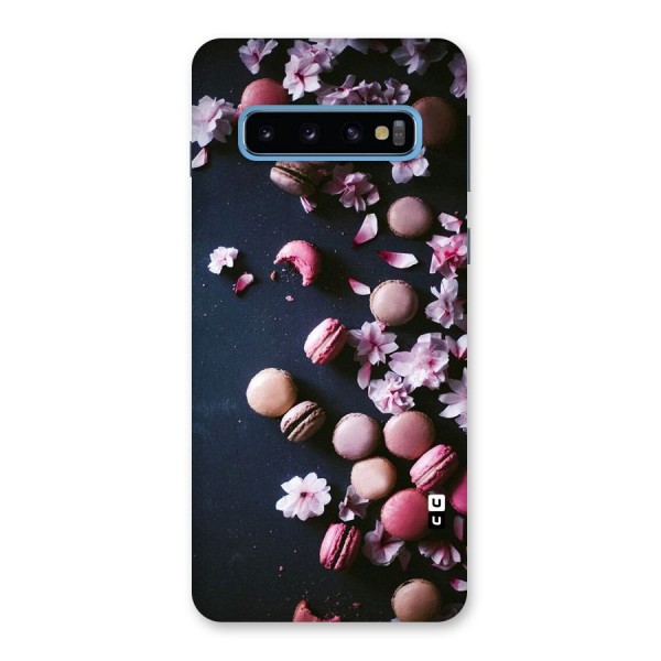 Macaroons And Cheery Blossoms Back Case for Galaxy S10