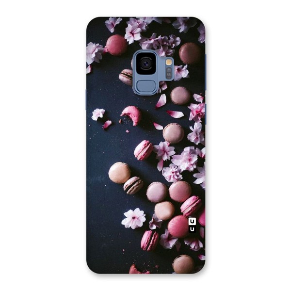 Macaroons And Cheery Blossoms Back Case for Galaxy S9