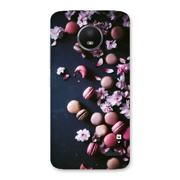 Macaroons And Cheery Blossoms Back Case for Moto E4