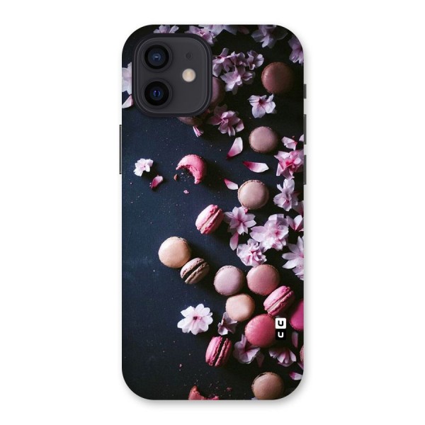 Macaroons And Cheery Blossoms Back Case for iPhone 12