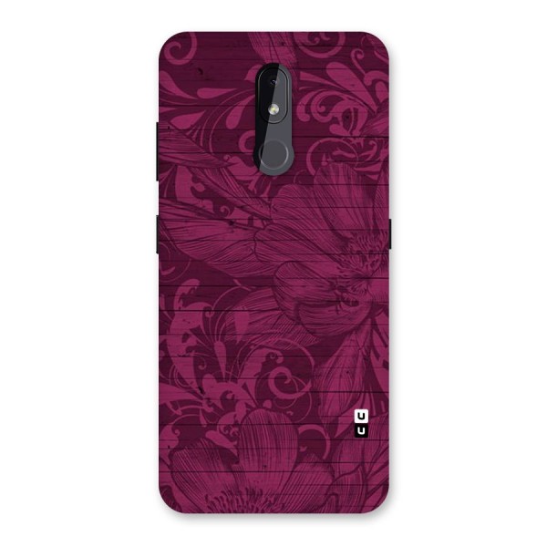 Magenta Floral Pattern Back Case for Nokia 3.2