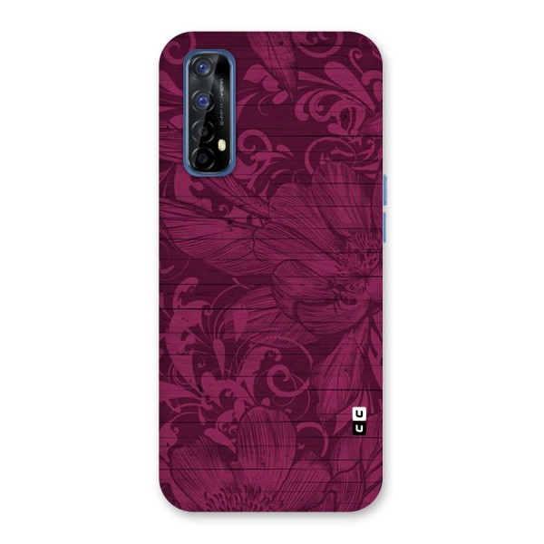 Magenta Floral Pattern Back Case for Realme 7