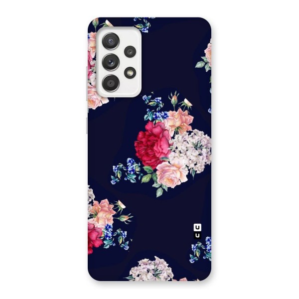 Magenta Peach Floral Back Case for Galaxy A52