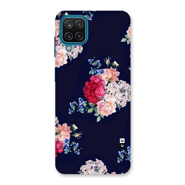 Magenta Peach Floral Back Case for Galaxy F12