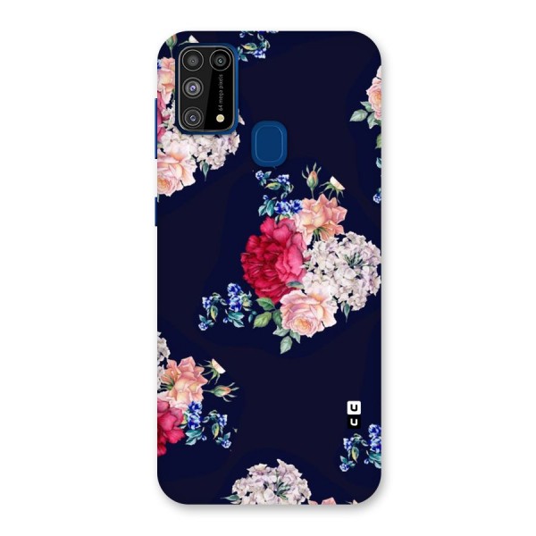 Magenta Peach Floral Back Case for Galaxy F41