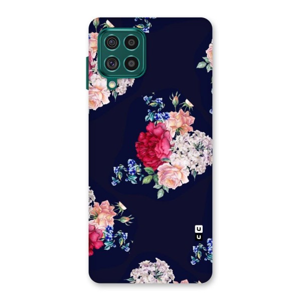 Magenta Peach Floral Back Case for Galaxy F62