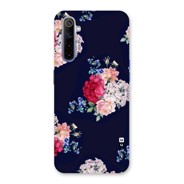 Magenta Peach Floral Back Case for Realme 6