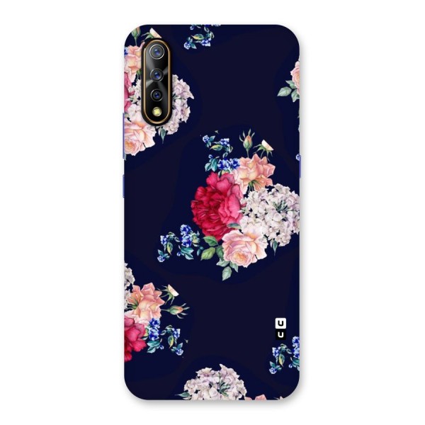 Magenta Peach Floral Back Case for Vivo S1