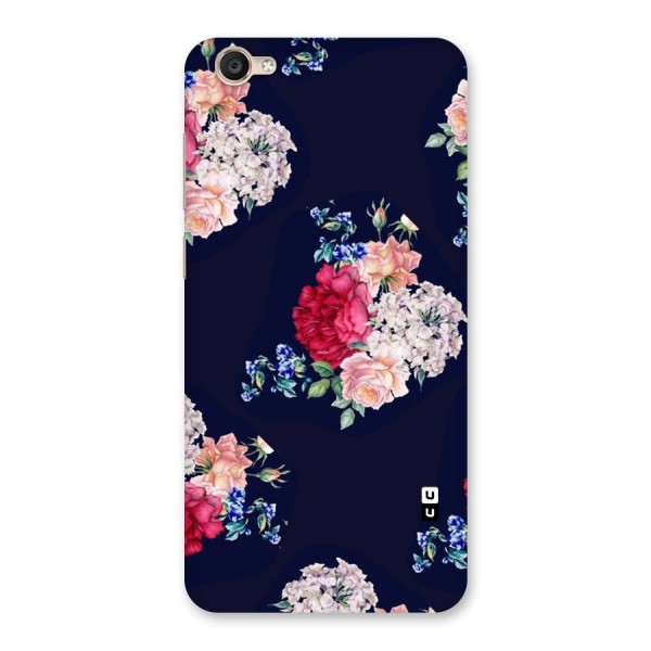 Magenta Peach Floral Back Case for Vivo Y55s