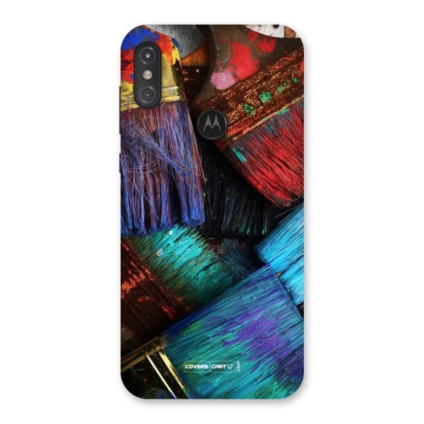 Magic Brushes Back Case for Motorola One Power