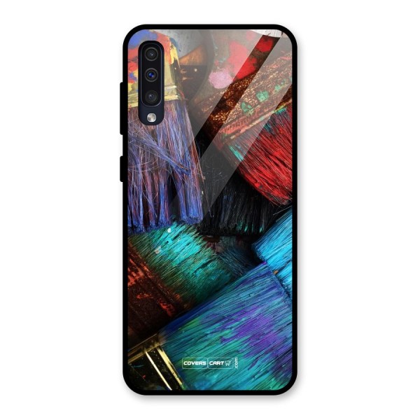 Magic Brushes Glass Back Case for Galaxy A50s