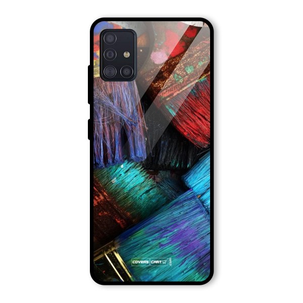 Magic Brushes Glass Back Case for Galaxy A51