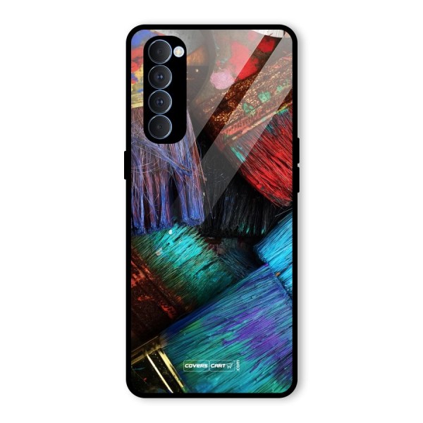 Magic Brushes Glass Back Case for Oppo Reno4 Pro