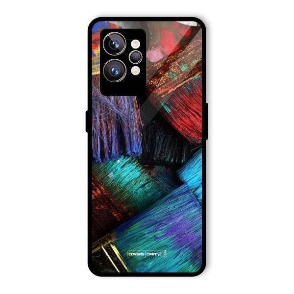 Magic Brushes Glass Back Case for Realme GT2 Pro