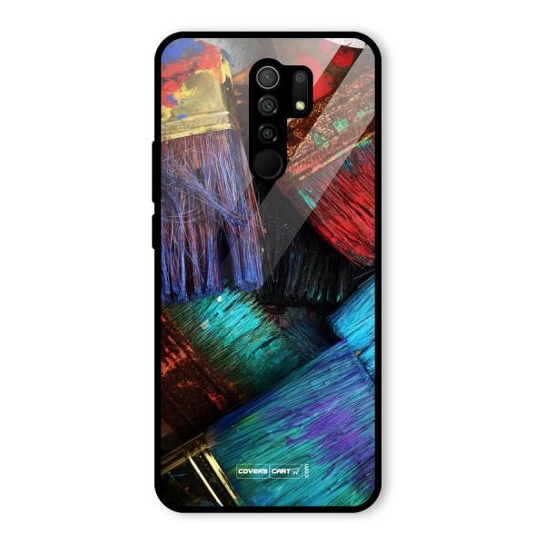 Magic Brushes Glass Back Case for Redmi 9 Prime