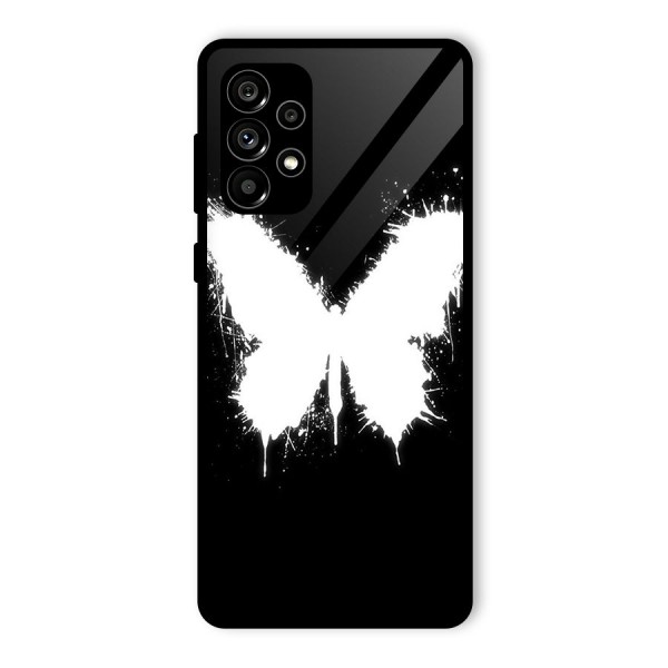 Magic Butterfly Glass Back Case for Galaxy A73 5G