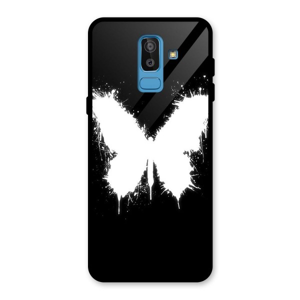 Magic Butterfly Glass Back Case for Galaxy J8