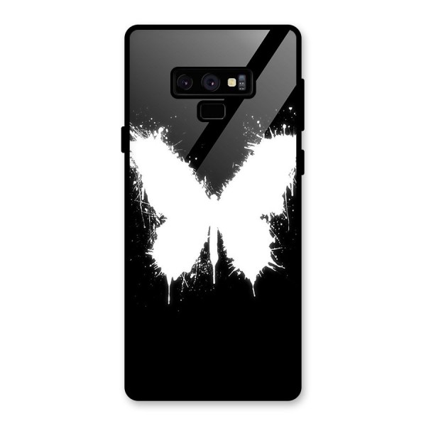 Magic Butterfly Glass Back Case for Galaxy Note 9