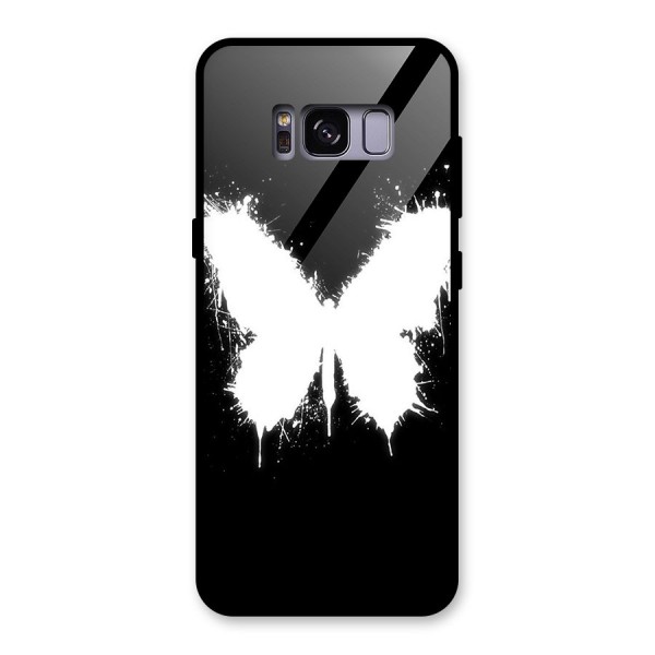 Magic Butterfly Glass Back Case for Galaxy S8