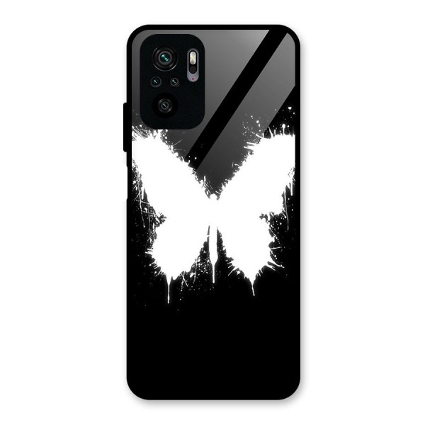 Magic Butterfly Glass Back Case for Redmi Note 10