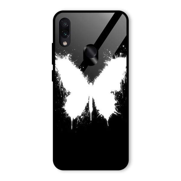 Magic Butterfly Glass Back Case for Redmi Note 7