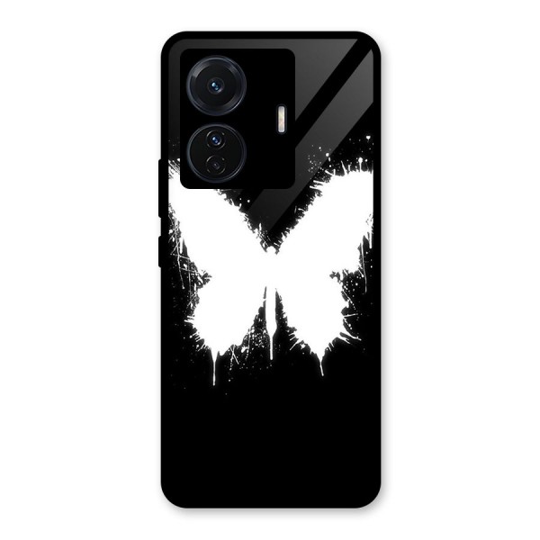 Magic Butterfly Glass Back Case for Vivo T1 Pro