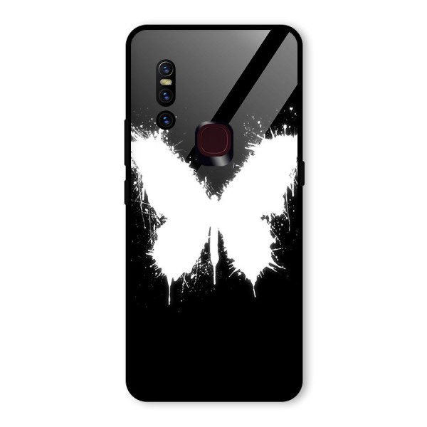 Magic Butterfly Glass Back Case for Vivo V15