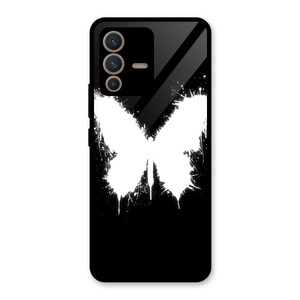 Magic Butterfly Glass Back Case for Vivo V23 5G