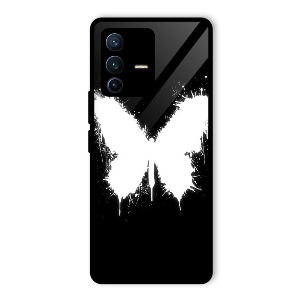 Magic Butterfly Glass Back Case for Vivo V23 Pro