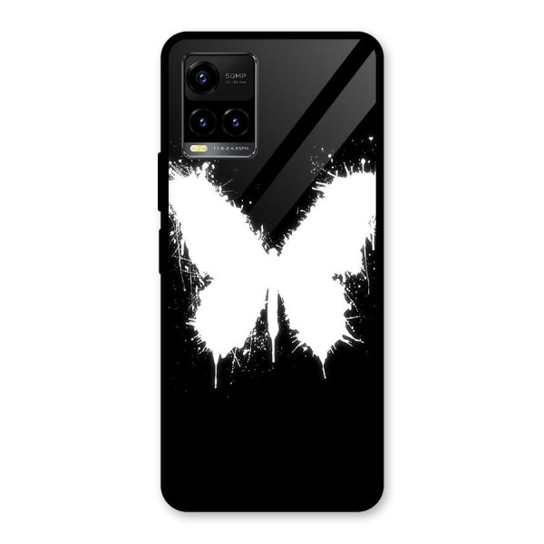 Magic Butterfly Glass Back Case for Vivo Y33s