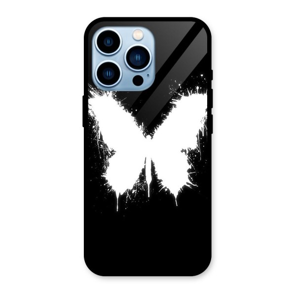 Magic Butterfly Glass Back Case for iPhone 13 Pro