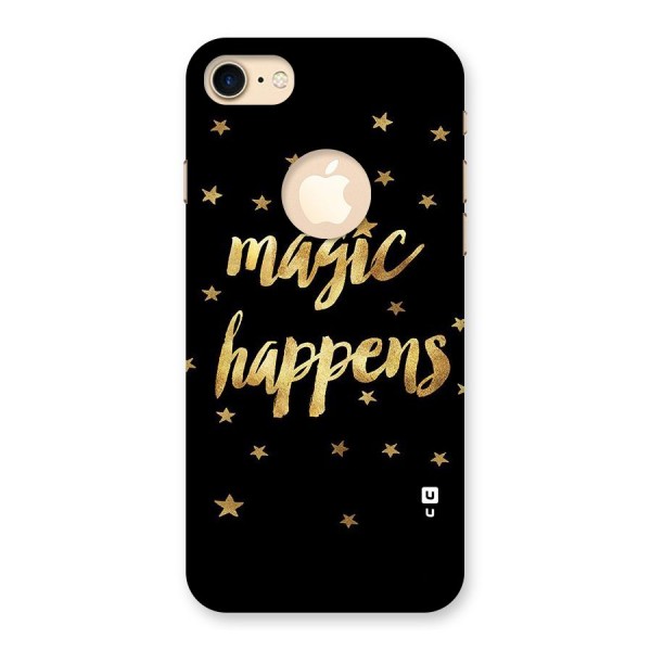 Magic Happens Back Case for iPhone 8 Logo Cut