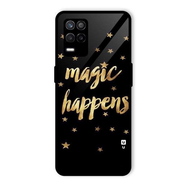 Magic Happens Glass Back Case for Realme 9 5G