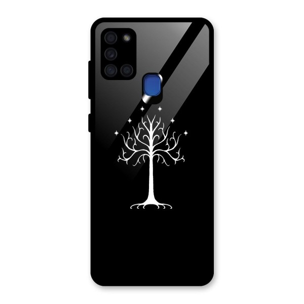 Magic Tree Glass Back Case for Galaxy A21s