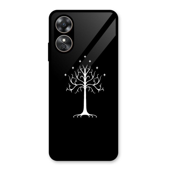 Magic Tree Glass Back Case for Oppo A17