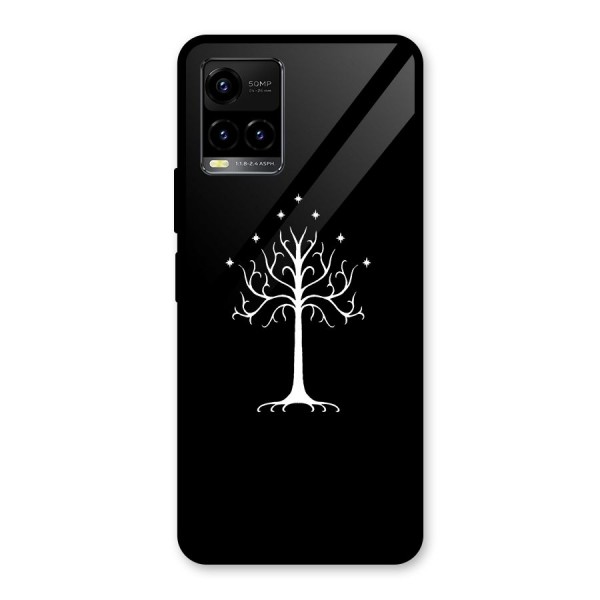 Magic Tree Glass Back Case for Vivo Y21 2021