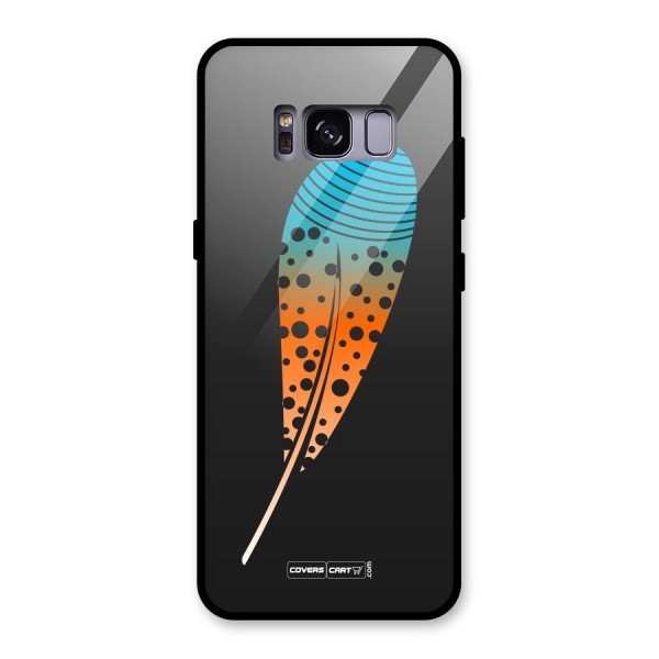 Magical Feather Glass Back Case for Galaxy S8