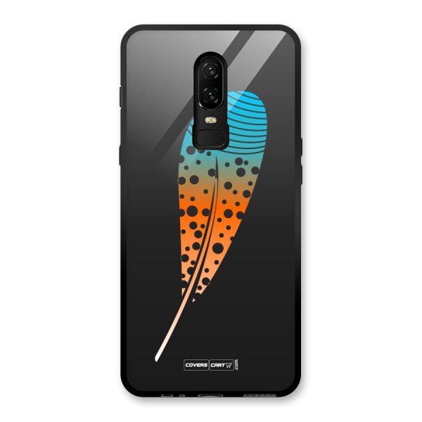 Magical Feather Glass Back Case for OnePlus 6