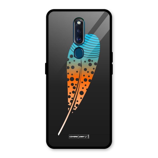 Magical Feather Glass Back Case for Oppo F11 Pro