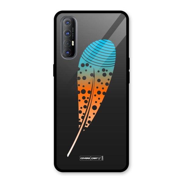 Magical Feather Glass Back Case for Oppo Reno3 Pro