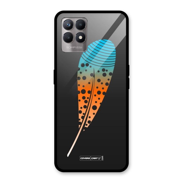 Magical Feather Glass Back Case for Realme 8i