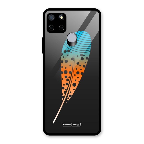 Magical Feather Glass Back Case for Realme C15