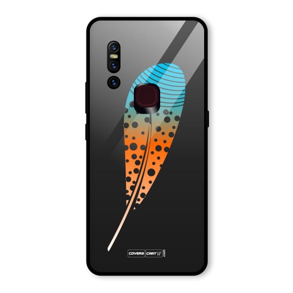 Magical Feather Glass Back Case for Vivo V15