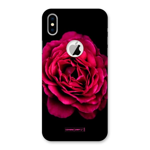 Magical Rose Back Case for iPhone XS Logo Cut